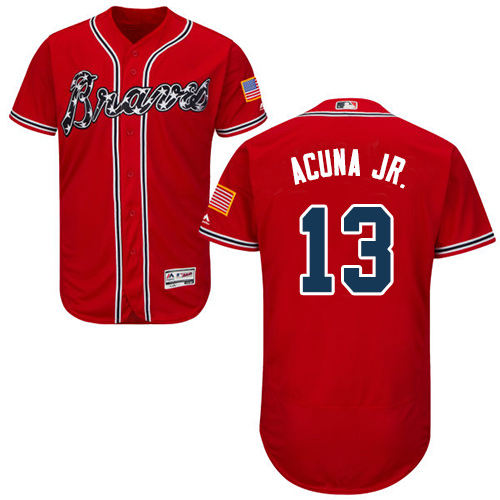 ronald acuna jr red jersey