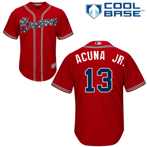 ronald acuna red jersey
