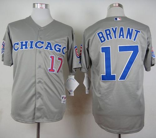 إيجابيات الجوال Men's Chicago Cubs #17 Kris Bryant Grey Road 2020 Cool and Refreshing Sleeveless Fan Stitched MLB Nike Jersey إيجابيات الجوال