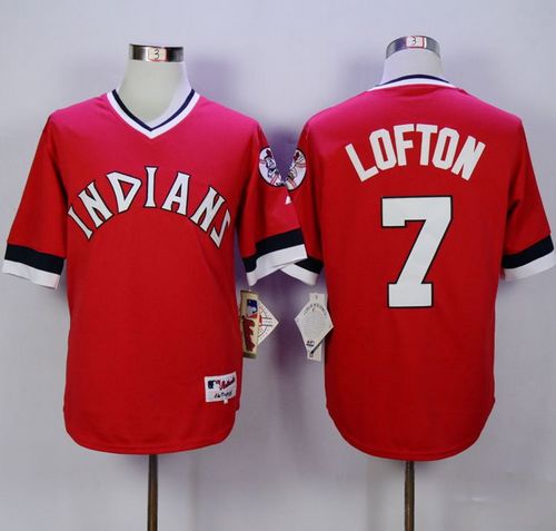 كرسي خارجي Indians #7 Kenny Lofton Red Stitched Youth Baseball Jersey جالكسي ايه