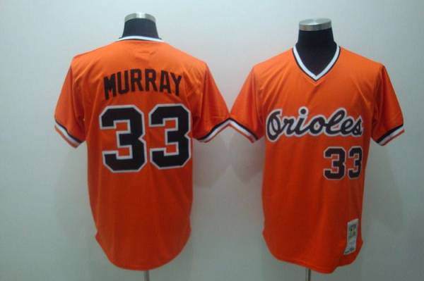 Stitched Orange Throwback MLB Jersey 