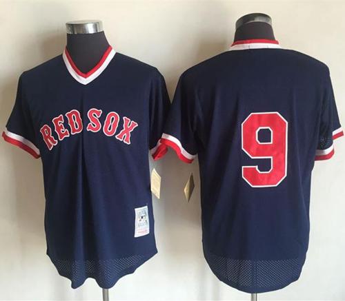 Mitchell & Ness Ted Williams Boston Red Sox 1990 Authentic Cooperstown Collection Batting Practice Jersey Navy