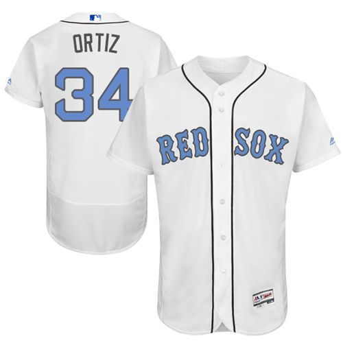 جمس يوكن Red Sox #34 David Ortiz White Flexbase Authentic Collection ... جمس يوكن