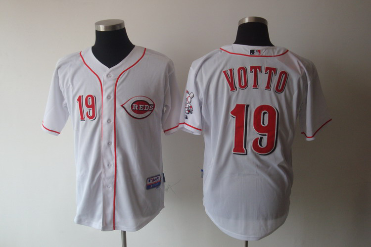 الروج السحري Reds #19 Joey Votto White Cool Base Stitched MLB Jersey | MLB ... الروج السحري
