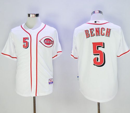 قطع غيار ديلونجي Reds #5 Johnny Bench White Cool Base Stitched MLB Jersey | MLB ... قطع غيار ديلونجي