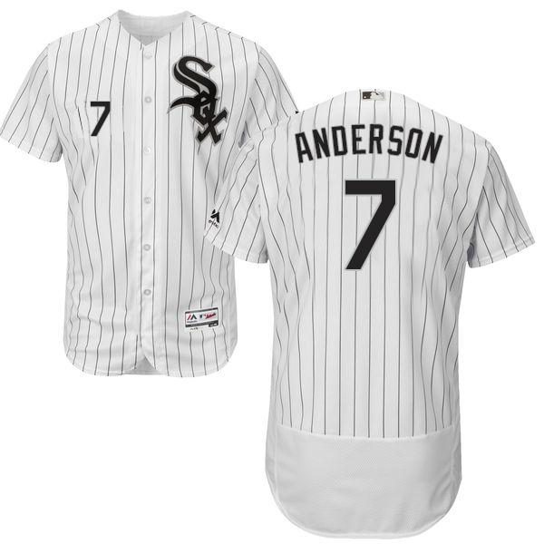 White Sox #7 Tim Anderson White(Black 