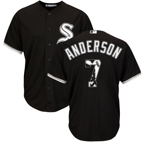 جاكيت جيشي White Sox #7 Tim Anderson Green Salute to Service Women's Stitched Baseball Jersey مونتانا عطر