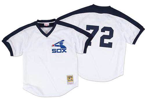mitchell and ness white sox jersey