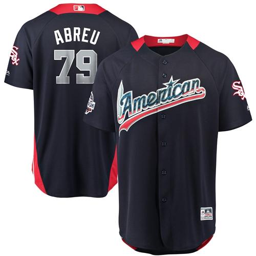 لوني American League Chicago White Sox #79 Jose Abreu Black 2015 All-Star Game Player Jersey الانتاجية