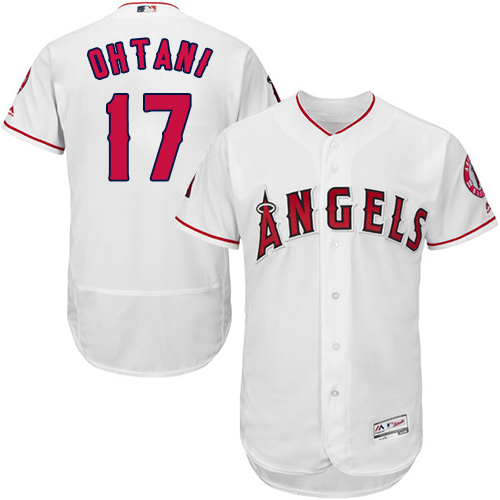 Shohei Ohtani California Angels Men's Cooperstown Home White Throwback  Jersey