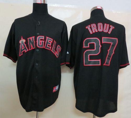 mike trout black jersey
