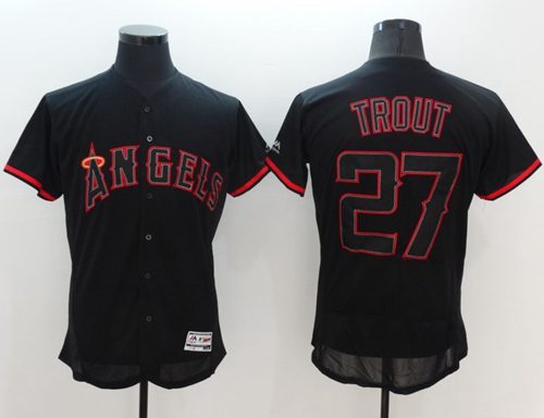 mike trout black jersey