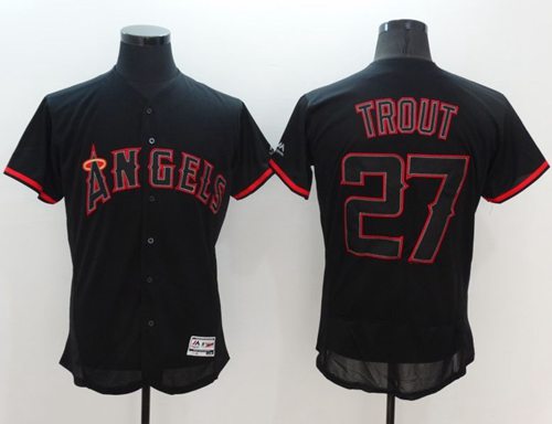 mike trout jersey black