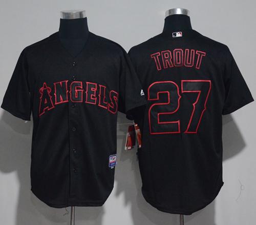mike trout jersey black
