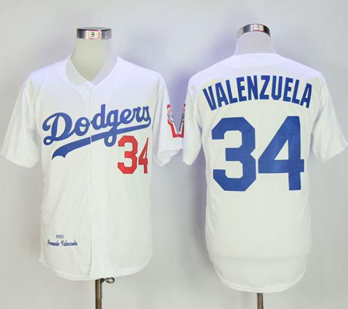 mitchell and ness fernando valenzuela jersey