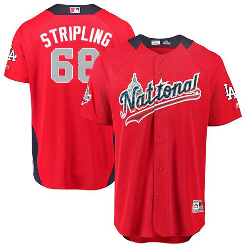 صور اخضر Dodgers #68 Ross Stripling Red 2018 All-Star National League ... صور اخضر