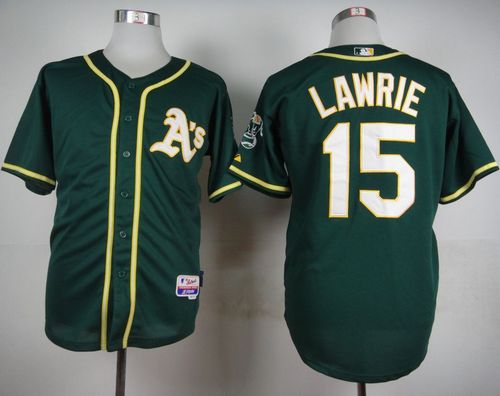 اضاءة تسريحة Athletics #15 Brett Lawrie Green Cool Base Stitched MLB Jersey ... اضاءة تسريحة