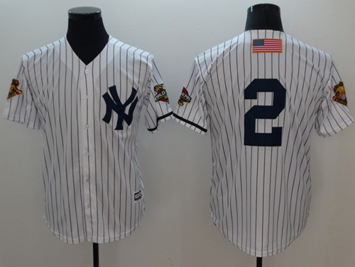 قياسي Yankees #2 Derek Jeter White Strip New Cool Base 2001 World Series ... قياسي
