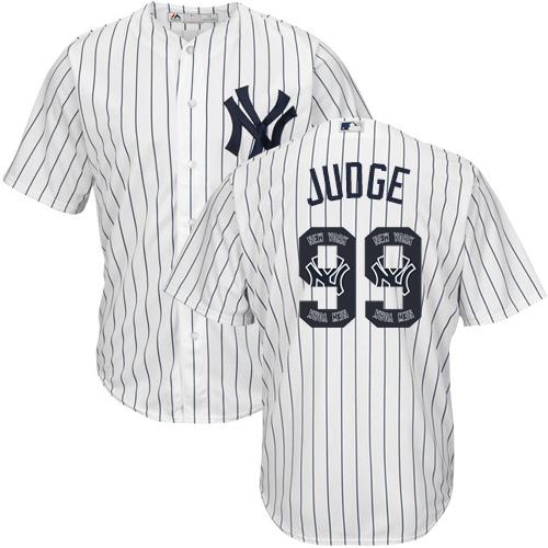 آلة قهوة Yankees #99 Aaron Judge White Strip Team Logo Fashion Stitched MLB ... آلة قهوة