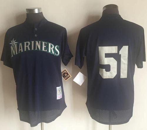 صور حديث Mariners #51 Randy Johnson Royal Authentic Cooperstown Collection Stitched Baseball Jersey بخاخ الشعر