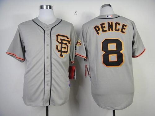 البيع داخل المتجر Giants #8 Hunter Pence Grey Road 2 Cool Base Stitched MLB Jersey ... البيع داخل المتجر