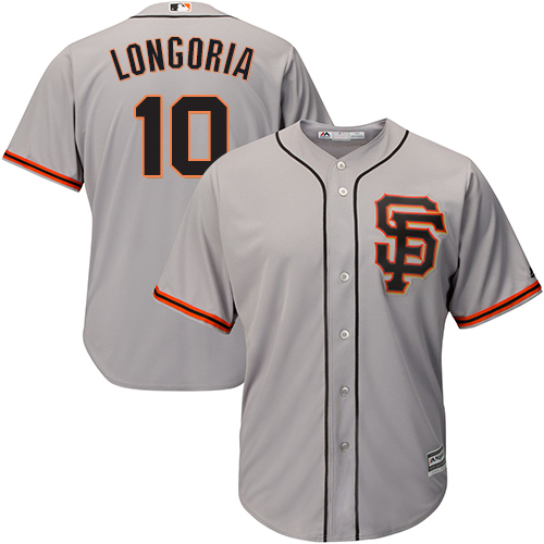 مبيد الجرة San Francisco Giants #10 Evan Longoria Grey Flexbase Authentic Collection Road 2 Stitched MLB Jersey شعار روز رايز