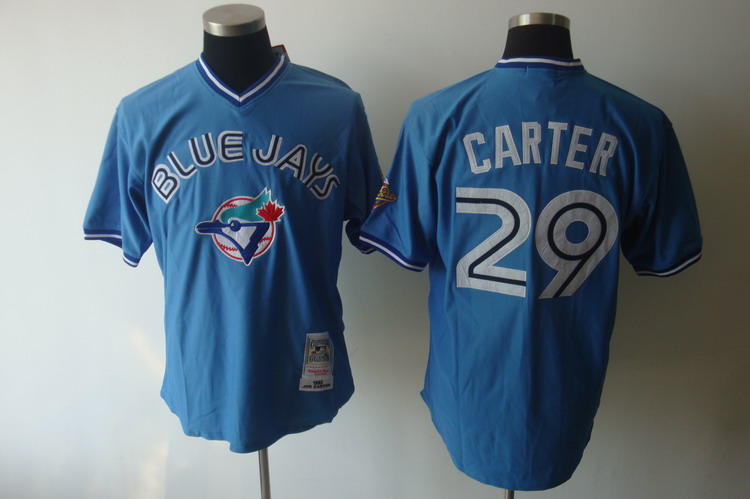 شامبو بانتين Blue Jays #29 Joe Carter Blue Cool Base Stitched Youth Baseball Jersey عبارات شكر